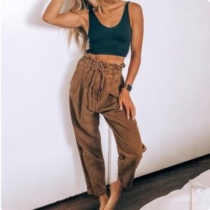Free People Margate Pleated Trousers Savannah Pant